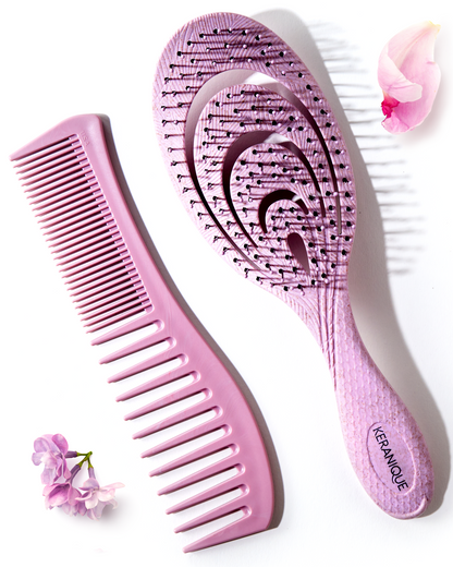 Anti-Breakage Brush & Detangling Comb Set