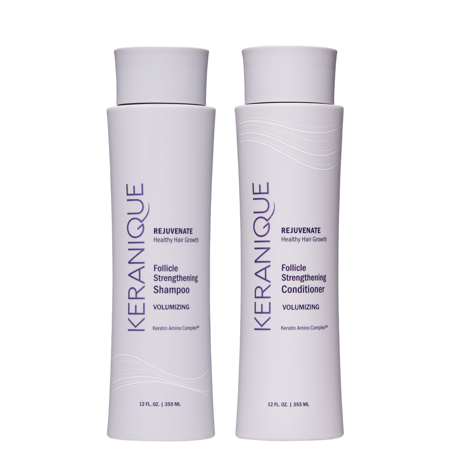 Volumizing Follicle Strengthening Shampoo and Conditioner Set for Thinning Hair 12 Oz