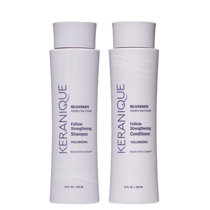 Volumizing Follicle Strengthening Shampoo and Conditioner Set for Thinning Hair 12 Oz