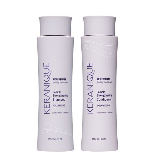 Volumizing Follicle Strengthening Shampoo and Conditioner Set for Thinning Hair 12 Oz