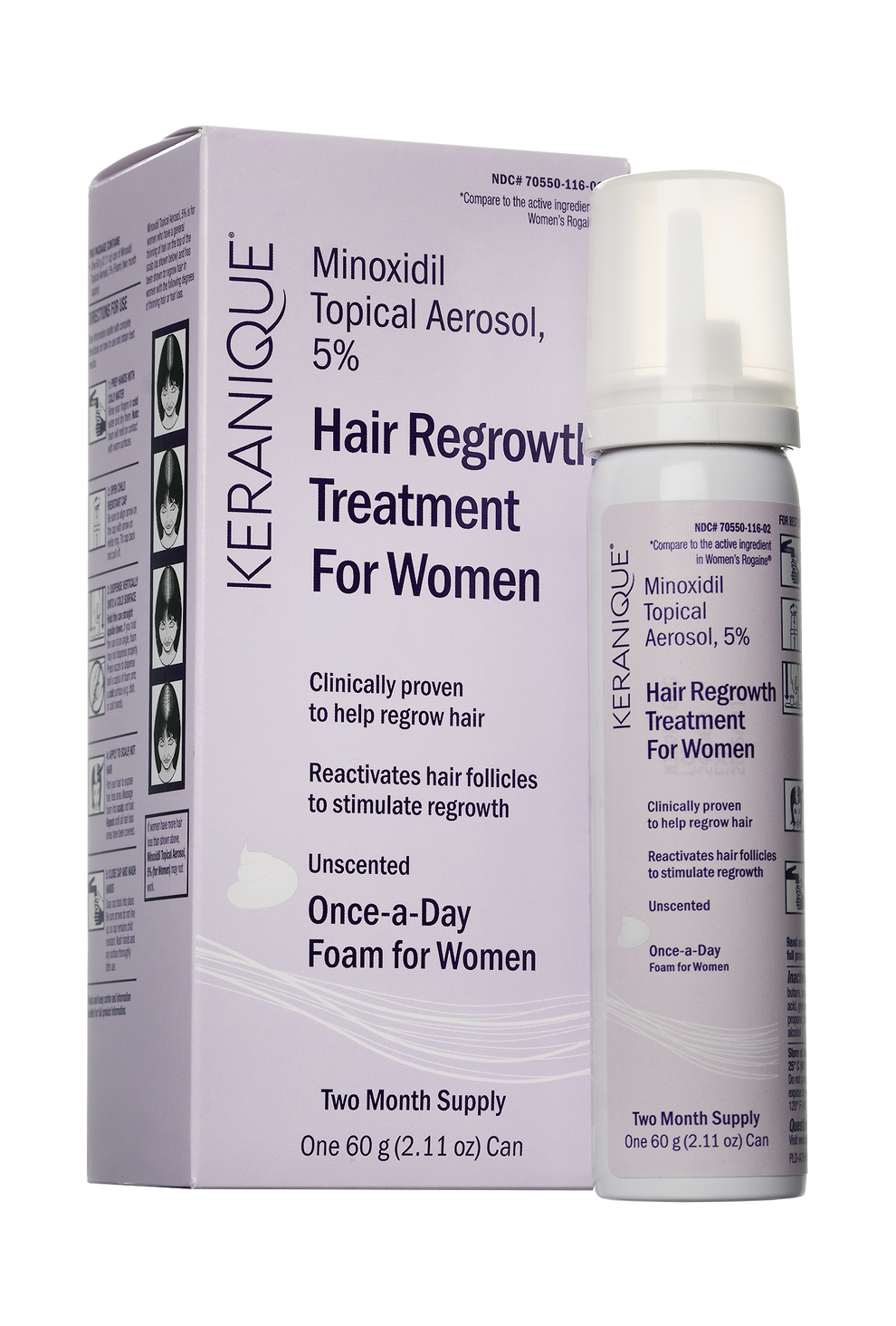 FDA Approved Hair Regrowth Treatment Foam – Keranique