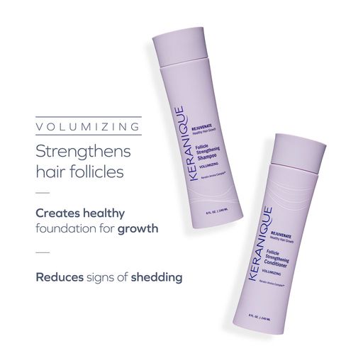 Volumizing Follicle Strengthening Shampoo and Conditioner Set for Thinning Hair 12 Oz